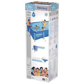 Бассейн каркасный Bestway Steel Pro 400х211х81 см 5 700 л