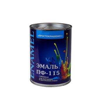Эмаль алкидная универсальная ПФ-115 Простокрашено Эмпилс коричневая 0,8 кг