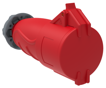 Розетка силовая переносная IEK 16А 380В 3К+З красная прямая IP44