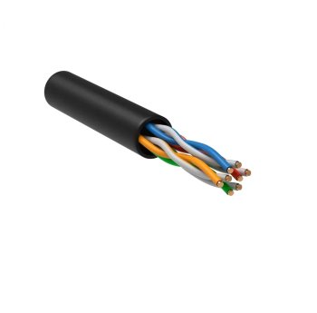 Кабель сетевой (витая пара) U/UTP кат.5e 4х2х24AWG IEK черный