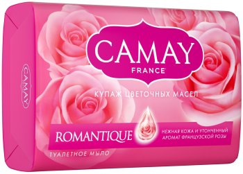 Мыло туалетное Camay 85г Алые розы 1шт.