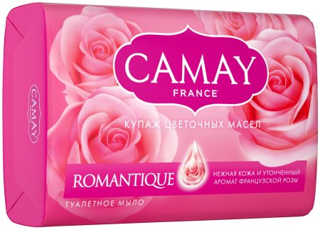 Мыло туалетное Camay 85г Алые розы 1шт.