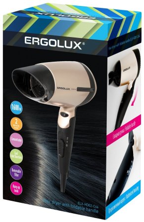 Фен ERGOLUX  ELX-HD02-C64 1600Вт