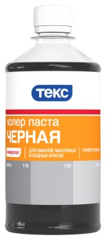 Колер-паста Текс Универсал 0,5 л чёрный