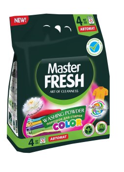 Стиральный порошок Master Fresh Color для всех типов стирки 4 кг для цветного белья