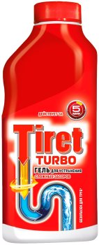 Средство чистящее для труб Tiret Turbo гель 500 мл