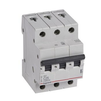 Автоматический выключатель Legrand Rx3 3P 25А хар-ка C 4,5кА