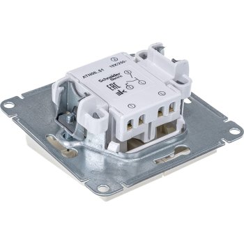 Выключатель встраиваемый Schneider Electric AtlasDesign 2 кл. бежeвый без подсветки