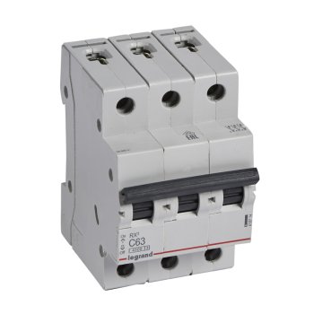 Автоматический выключатель Legrand Rx3 3P 63А хар-ка C 4,5кА
