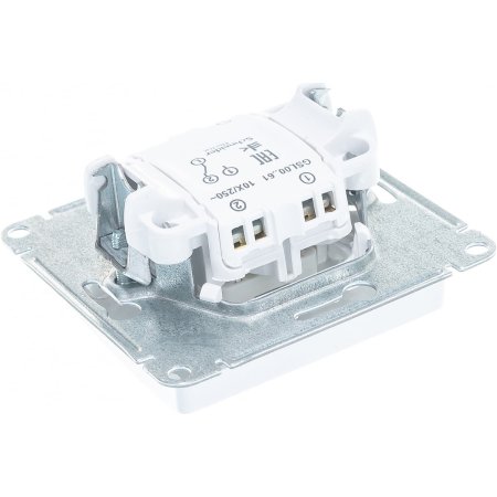 Переключатель встраиваемый Schneider Electric Glossa 1 кл. белый