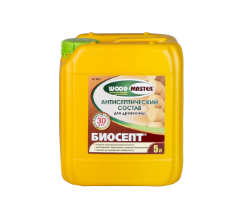 Антисептик WOODMASTER Биосепт биозащитный бесцветный 5 л
