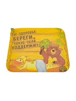 Коврик для бани Бацькина баня "Здоровье береги" войлок