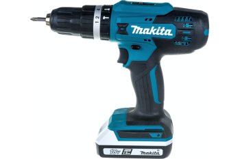 Дрель-шуруповерт аккумуляторная Makita HP488DWE Li-lon 18В 2x1,5Ач 42Нм
