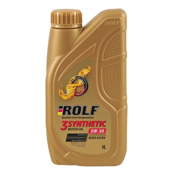 Масло моторное ROLF 3-SYNTHETIC 5W30 1л SL; CF