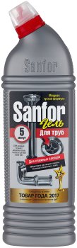Средство чистящее для труб Sanfor 5 минут гель 1000 мл