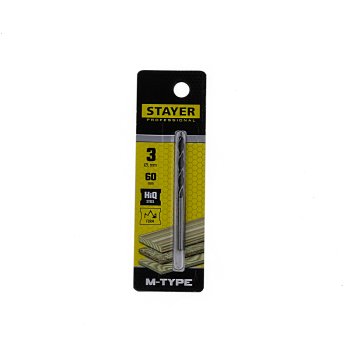 Сверло по дереву Stayer 2942-060-03_z01 3 мм 60 мм 1 шт