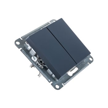 Выключатель встраиваемый Schneider Electric AtlasDesign 2 кл. грифель без подсветки