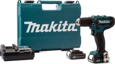 Дрель-шуруповерт аккумуляторная Makita HP333DWME Li-lon 12В 2x4Ач 30Нм