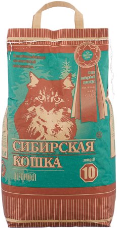 Наполнитель древесный Сибирская кошка Лесной 10 л