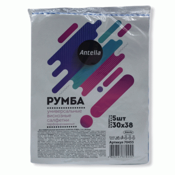 Салфетки для уборки Румба Antella 38х 30 см 5 шт.