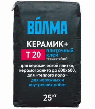 Клей для плитки и керамогранита Керамик + Волма 25 кг