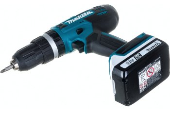 Дрель-шуруповерт аккумуляторная Makita HP488DWE Li-lon 18В 2x1,5Ач 42Нм