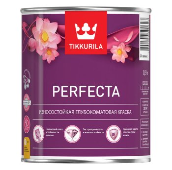 Краска водно-дисперсионная Tikkurila PERFECTA основа для колеровки основа А 0,9 л