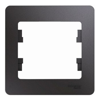 Рамка Schneider Electric Glossa 1 пост, цвет графит