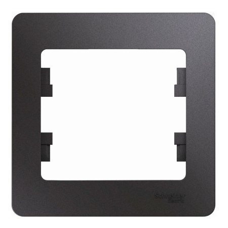 Рамка Schneider Electric Glossa 1 пост, цвет графит