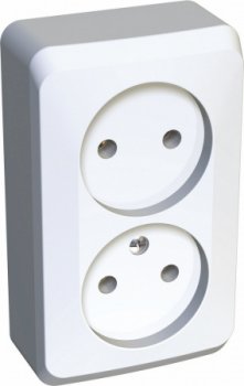 Розетка силовая накладная Schneider Electric Этюд белый