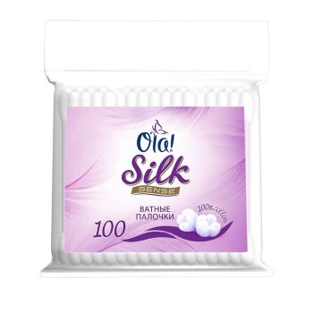 Палочки ватные Ola 100 шт в пакете