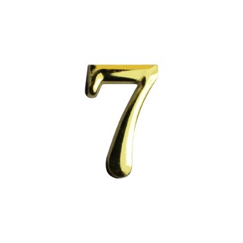 Цифра дверная №7 золото металл
