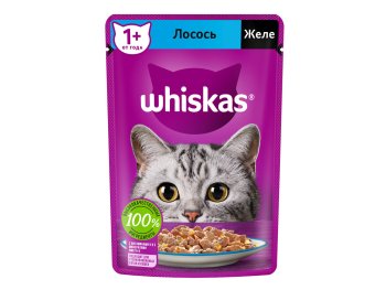 Корм консервированный для кошек Whiskas Лосось 75г