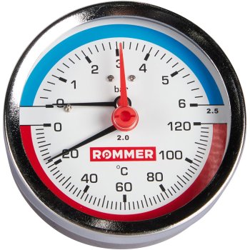 Термоманометр аксиальный ROMMER