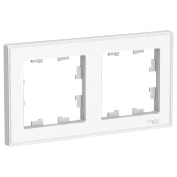 Рамка Schneider Electric AtlasDesign 2 поста, цвет белый