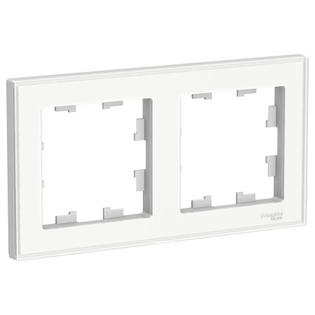 Рамка Schneider Electric AtlasDesign 2 поста, цвет белый