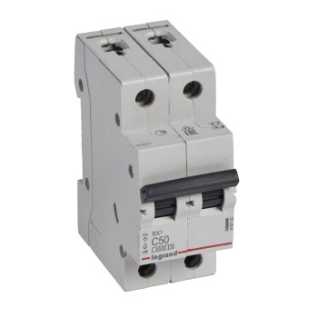 Автоматический выключатель Legrand Rx3 2P 50А хар-ка C 4,5кА