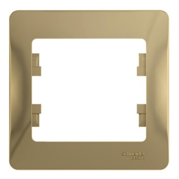 Рамка Schneider Electric Glossa 1 пост, цвет титан