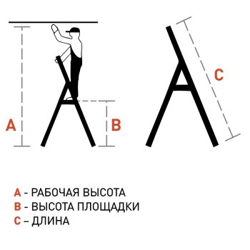 Стремянка KRAUSE 2 ступени стальная