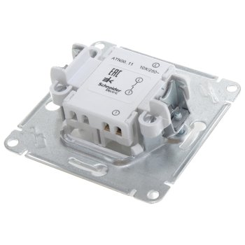 Выключатель встраиваемый Schneider Electric AtlasDesign 1 кл. жемчуг без подсветки