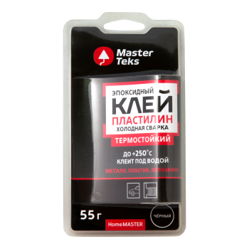 Клей холодная сварка MasterTeks HomeMaster черный 55 гр