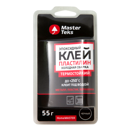 Клей холодная сварка MasterTeks HomeMaster черный 55 гр