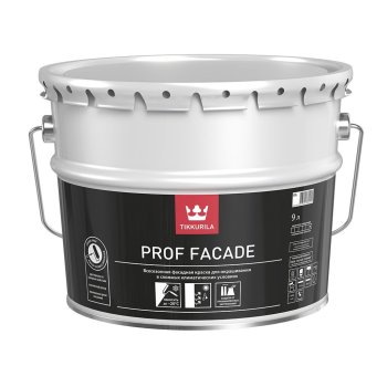 Краска водно-дисперсионная Tikkurila PROF FACADE фасадная основа КА 9 л