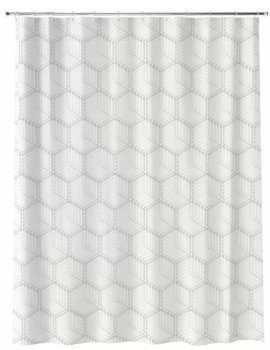 Штора для ванной  180 х 180 см полиэстер DELICATE WHITE цвет белый