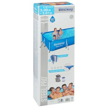 Бассейн каркасный Bestway Steel Pro 300х201х66 см 3 300 л