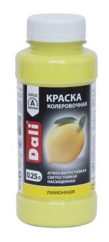 Колер-краска Dali 0,25 л лимонный