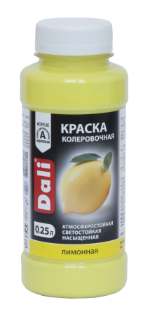 Колер-краска Dali 0,25 л лимонный