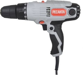 Дрель-шуруповерт сетевая РЕСАНТА СШ-550-2 550Вт 36Нм