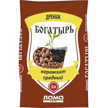 Дренаж керамзитовый Богатырь 5 л 1,12г