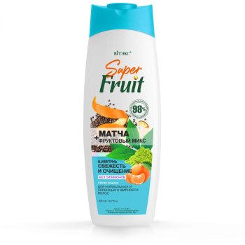 Шампунь Super FRUIT  ТуалетоFF для нормальных и жирных волос 500 мл женский нет очищение
